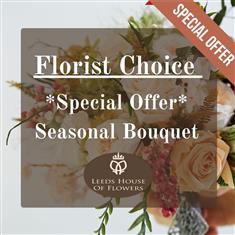 Florist Choice Handtied with a Free Gift