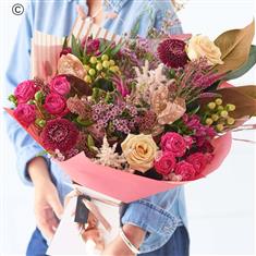 Luxury Pink Winter Trending Hand-tied